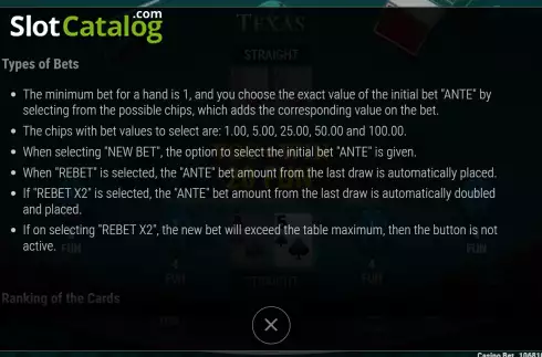 Οθόνη7. Texas Hold'em (7777 Gaming) Κουλοχέρης
