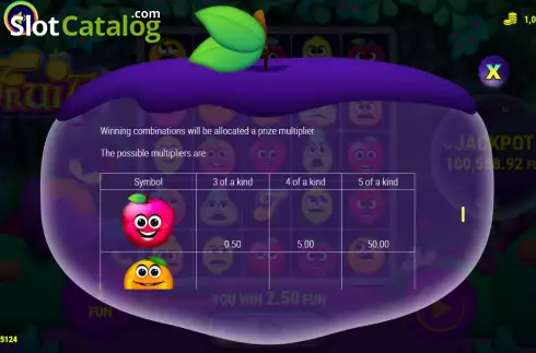Οθόνη7. Fruits (7777 Gaming) Κουλοχέρης