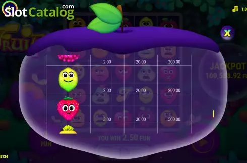 Οθόνη9. Fruits (7777 Gaming) Κουλοχέρης