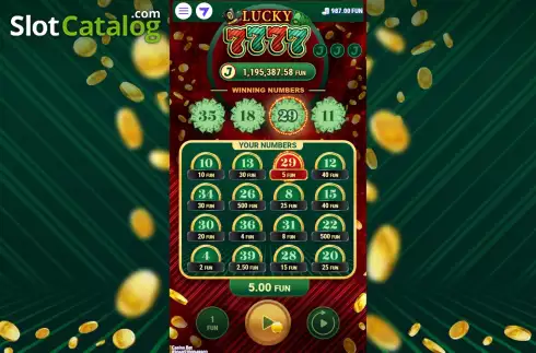 Οθόνη5. Lucky 7777 Κουλοχέρης