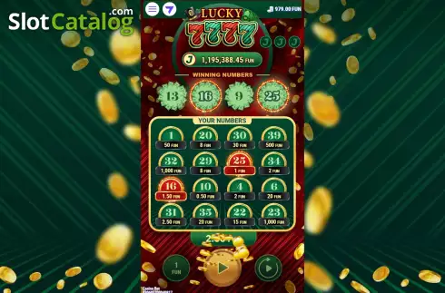 Οθόνη7. Lucky 7777 Κουλοχέρης