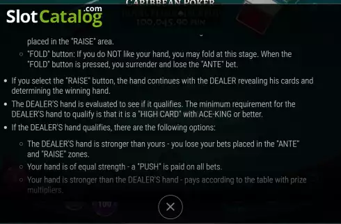 Οθόνη6. Caribbean Poker Royal Flush Jackpot Κουλοχέρης 