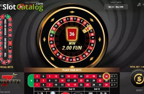 Οθόνη4. Roulette 7 Κουλοχέρης