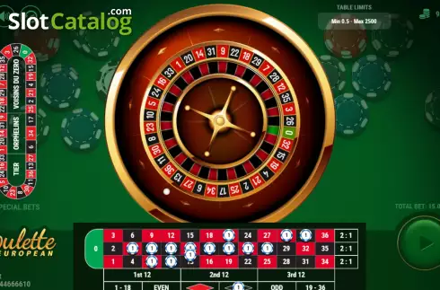 Οθόνη3. European Roulette (7777 Gaming) Κουλοχέρης