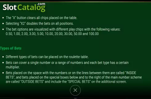 Οθόνη7. European Roulette (7777 Gaming) Κουλοχέρης