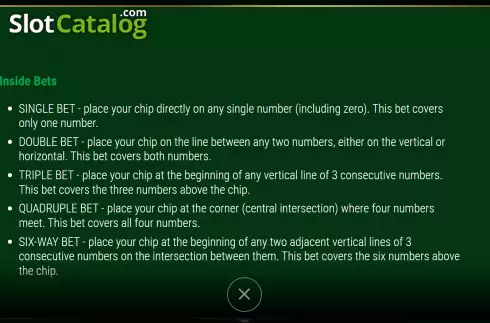 Οθόνη8. European Roulette (7777 Gaming) Κουλοχέρης