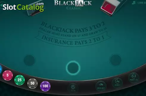 Οθόνη2. Blackjack (7777 Gaming) Κουλοχέρης