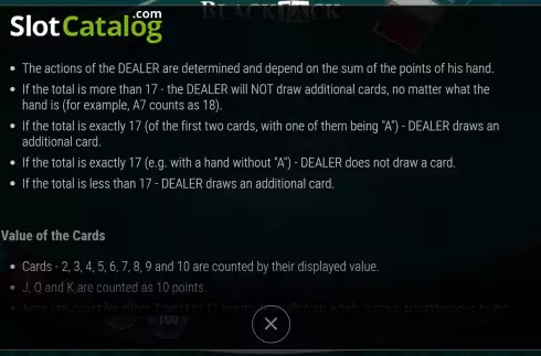 Οθόνη6. Blackjack (7777 Gaming) Κουλοχέρης