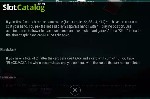 Οθόνη8. Blackjack (7777 Gaming) Κουλοχέρης