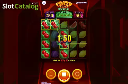 Οθόνη3. Crazy 100 Bucks Κουλοχέρης