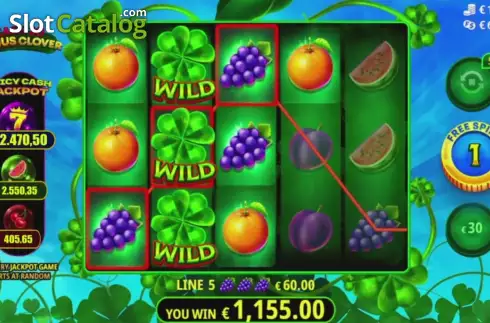 Οθόνη3. Cash 20 Bonus Clover Κουλοχέρης 