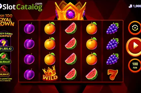 Οθόνη2. Cash 100 Royal Crown Κουλοχέρης