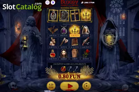 Οθόνη3. Bloody Stakes and Riches Κουλοχέρης