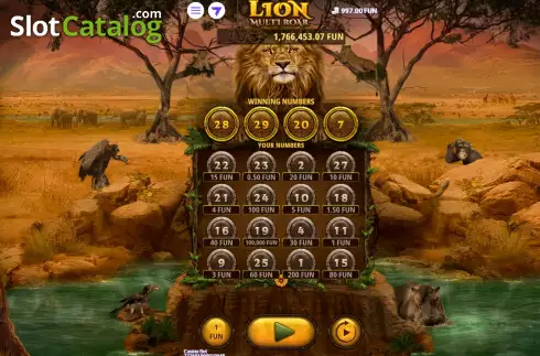 Οθόνη2. Lion Multi Roar Κουλοχέρης