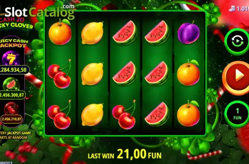 Οθόνη2. Cash 20 Lucky Clover Christmas Κουλοχέρης