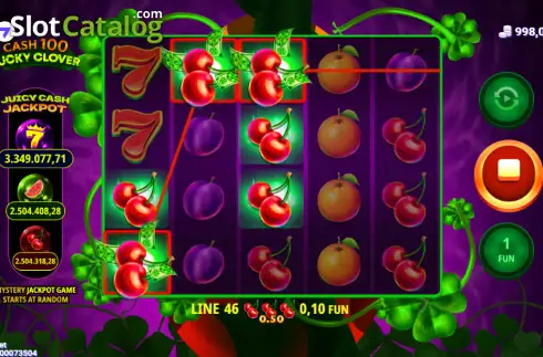 Οθόνη3. Cash 100 Lucky Clover Κουλοχέρης 