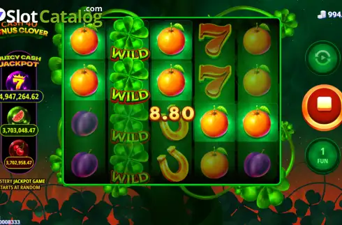 Οθόνη3. Сash 40 Bonus Clover Κουλοχέρης 