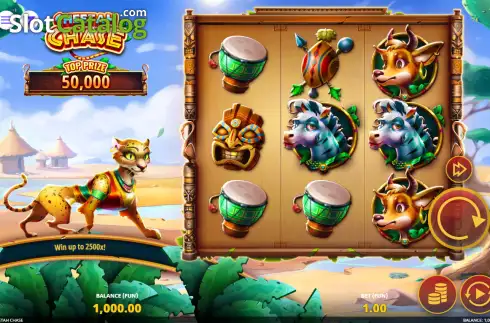 Οθόνη2. Cheetah Chase (7777 Gaming) Κουλοχέρης