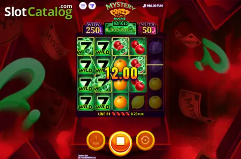 Οθόνη3. Mystery Crazy 100 Bucks Κουλοχέρης