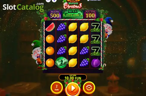Οθόνη2. Crazy 100 Bucks Christmas Κουλοχέρης 