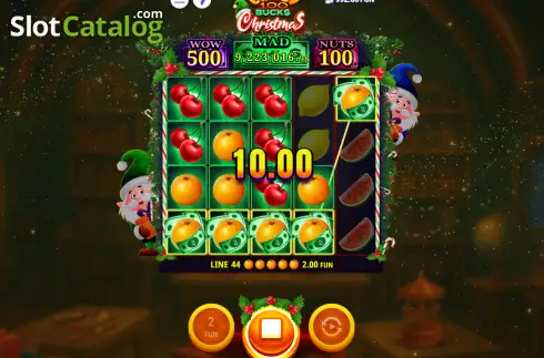 Οθόνη3. Crazy 100 Bucks Christmas Κουλοχέρης 
