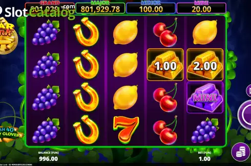 Οθόνη2. Cash 40 Lucky Clover Bar Link Κουλοχέρης