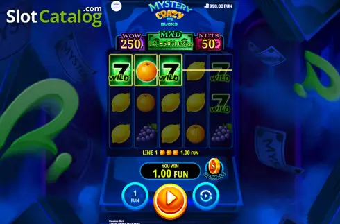 Οθόνη3. Mystery Crazy 5 Bucks Κουλοχέρης 