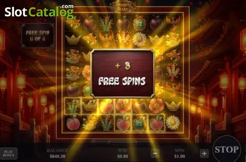 Οθόνη3. Dragon Feast (777ddog) Κουλοχέρης 