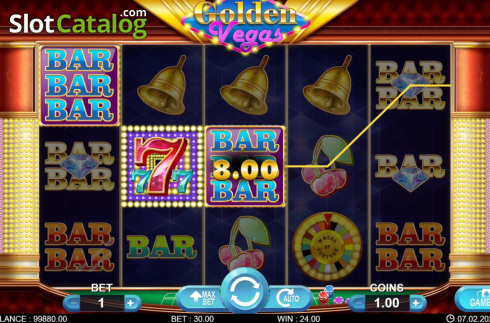 Οθόνη5. Golden Vegas (7mojos) Κουλοχέρης 