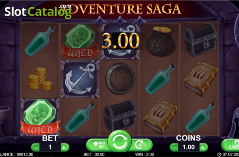 Οθόνη3. Adventure Saga Κουλοχέρης