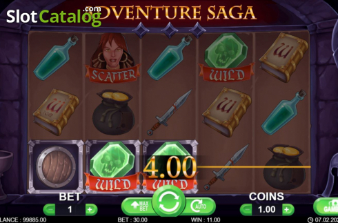 Οθόνη4. Adventure Saga Κουλοχέρης