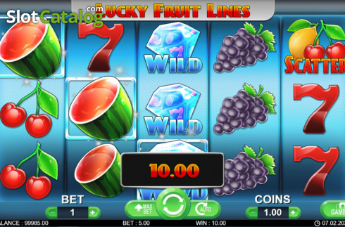 Οθόνη4. Lucky Fruit Lines Κουλοχέρης