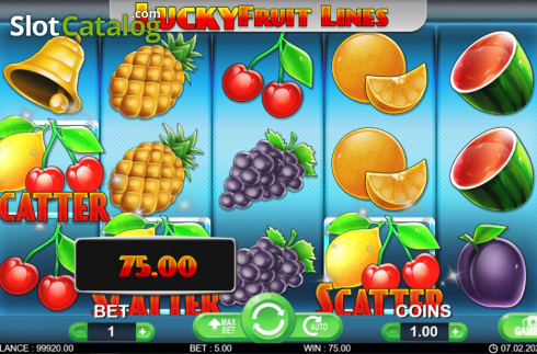 Οθόνη5. Lucky Fruit Lines Κουλοχέρης