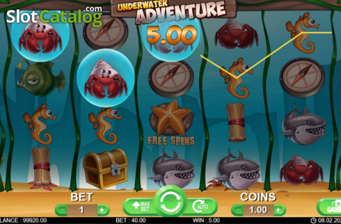 Οθόνη3. Underwater Adventure Κουλοχέρης