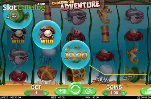 Οθόνη5. Underwater Adventure Κουλοχέρης