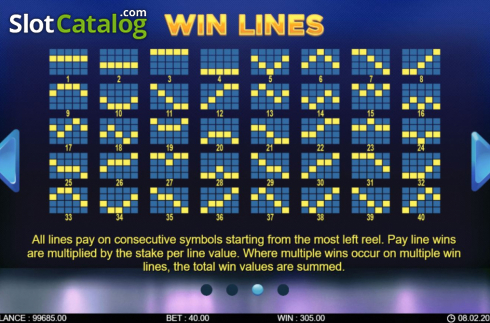 Οθόνη7. 40 Fruity Reels Κουλοχέρης 