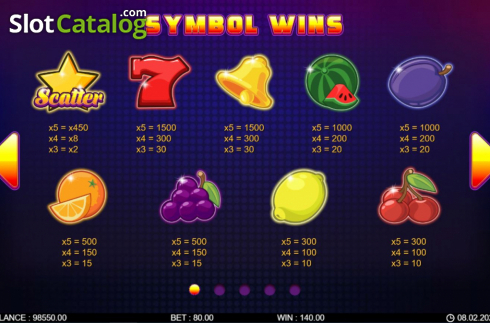 Οθόνη6. 80 Fruit Rush Κουλοχέρης