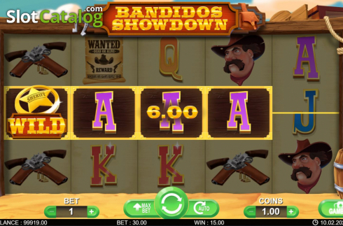 Οθόνη4. Bandidos Showdown Κουλοχέρης