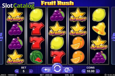 Οθόνη2. Fruit Rush (7mojos) Κουλοχέρης