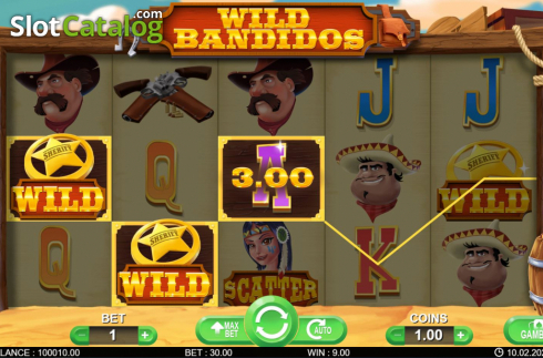 Οθόνη4. Wild Bandidos Κουλοχέρης
