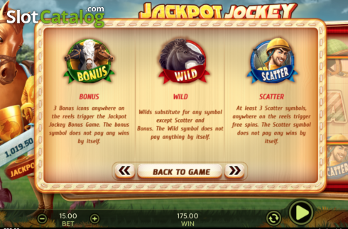 Οθόνη7. Jackpot Jockey Κουλοχέρης 
