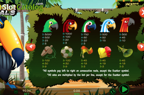 Οθόνη7. Jungle Goals Κουλοχέρης 