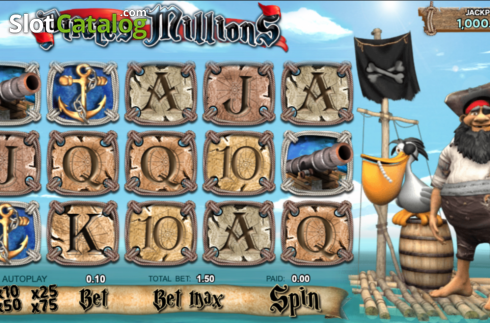 Οθόνη2. Pirates Millions Κουλοχέρης
