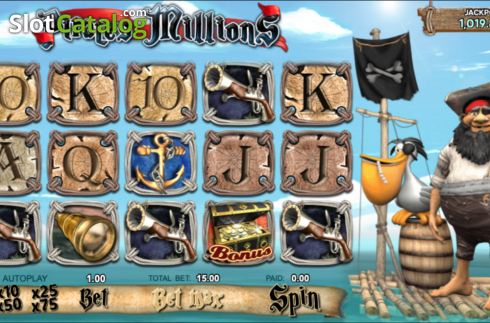 Οθόνη5. Pirates Millions Κουλοχέρης