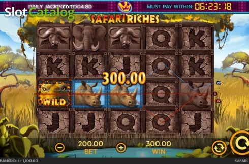 Οθόνη3. Safari Riches Κουλοχέρης