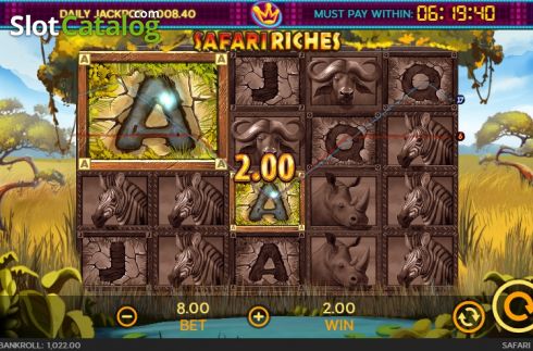 Οθόνη4. Safari Riches Κουλοχέρης