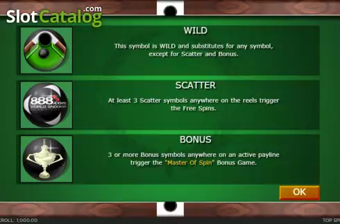 Οθόνη5. Top Spin Snooker Κουλοχέρης