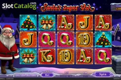 Οθόνη2. Santas Super Slot Κουλοχέρης