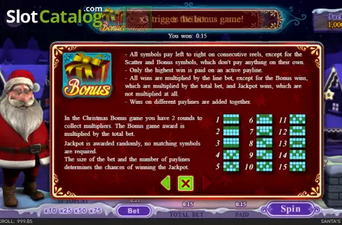 Οθόνη7. Santas Super Slot Κουλοχέρης