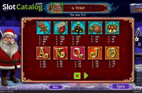 Οθόνη8. Santas Super Slot Κουλοχέρης